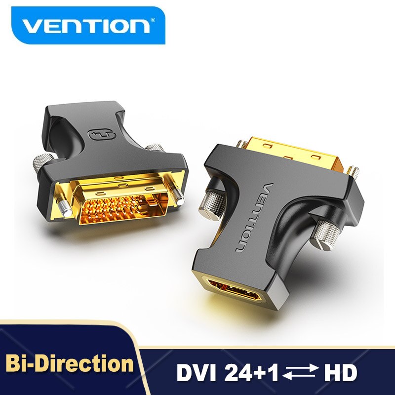 Vention  DVI-HDMI ȣȯ  DVI-D 24 + 1 Male to HDMI Female ̺ PS4 TV Ʈ  Ŀ ȯ
